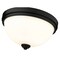 Z-Lite Ashton 3 Light Flush Mount, Matte Black & Matte Opal 443F3-MB - alternate 7